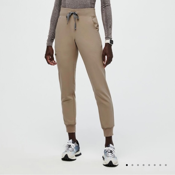 Figs Pants - Figs Zamora™ Latte Jogger Scrub Pants